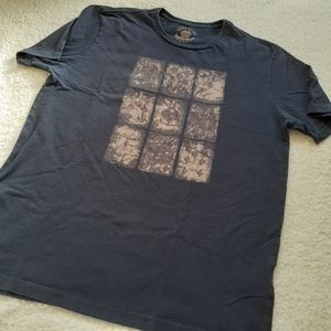 Luck Brand Good Luck Originals Blue Cards Tee